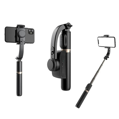 Selfie Stick Bluetooth Techsuit Q08, Universal, Sort