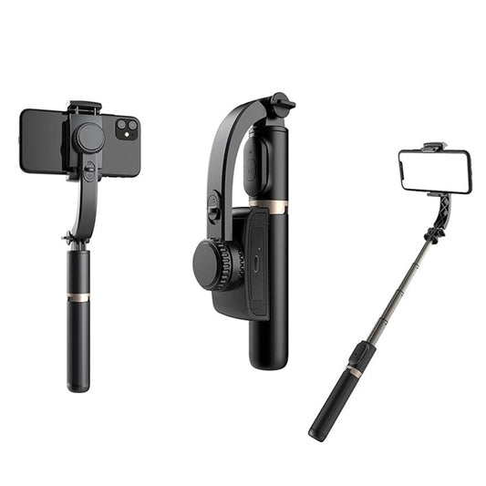 Selfie Stick Bluetooth Techsuit Q08, Universal, Sort