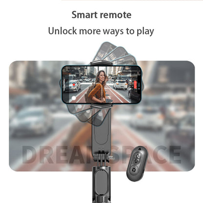 Selfie Stick Bluetooth Techsuit Q09, Universal, Sort