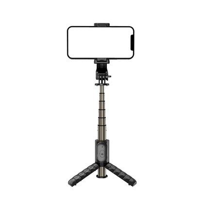 Selfie Stick Bluetooth Techsuit Q10, Universal, Sort