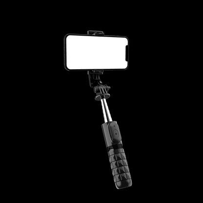 Selfie Stick Bluetooth Techsuit Q11, Universal, Sort