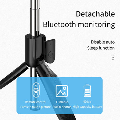 Selfie Stick Bluetooth Techsuit S01-S, Universal, Sort