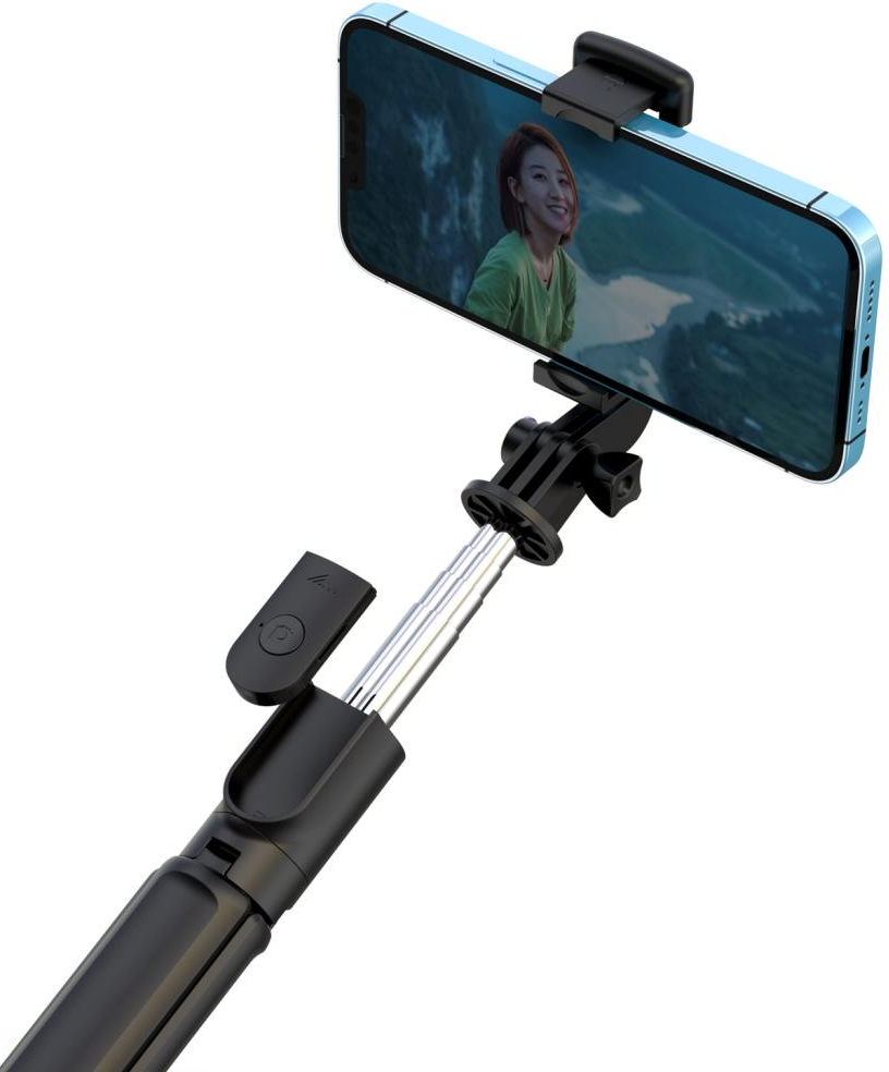 Selfie Stick Bluetooth XO Design SS09, Universal, Sort