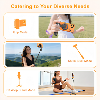 Selfie Stick Bluetooth XO Design SS25 Pro, Universal, Sort