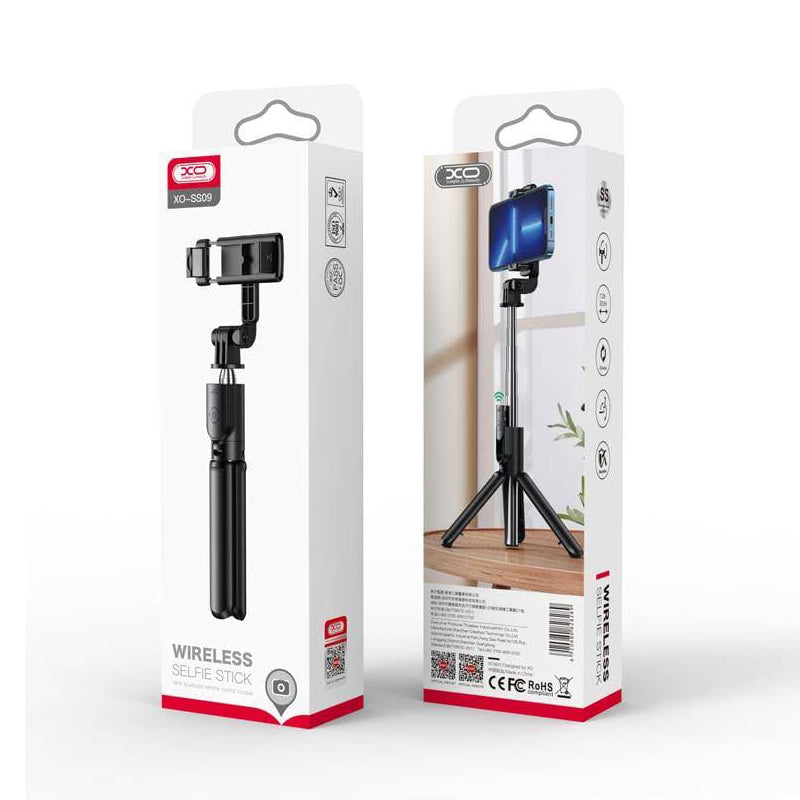 Selfie Stick Bluetooth XO Design SS09, Universal, Sort