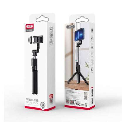 Selfie Stick Bluetooth XO Design SS09, Universal, Sort