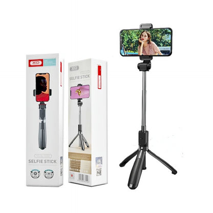 Selfie Stick Bluetooth XO Design SS08, Universal, Sort