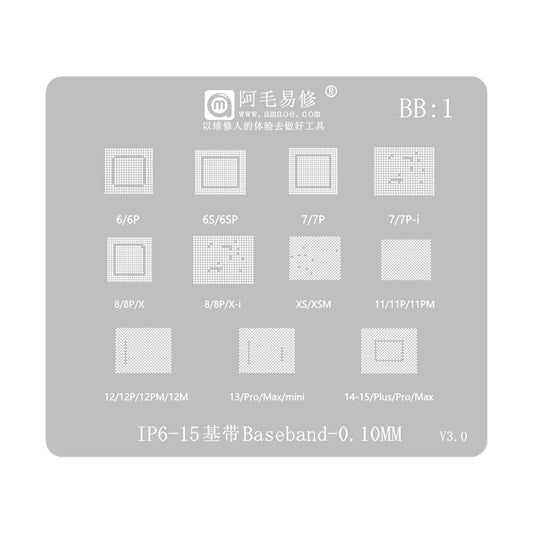 BGA-maske Amaoe til Apple iPhone 6 - 15-serien, CPU / Baseband / IC