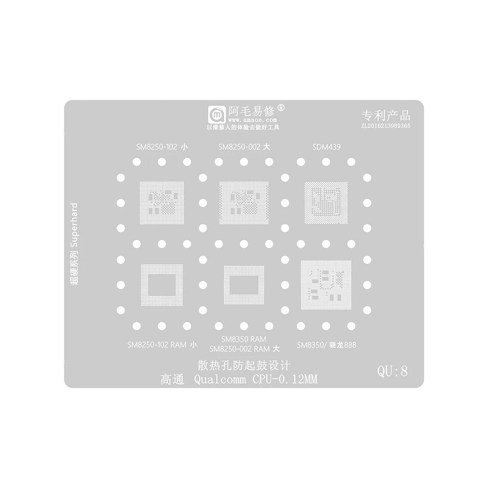 Amaoe BGA-net til CPU Qualcomm QU1-8 Serien