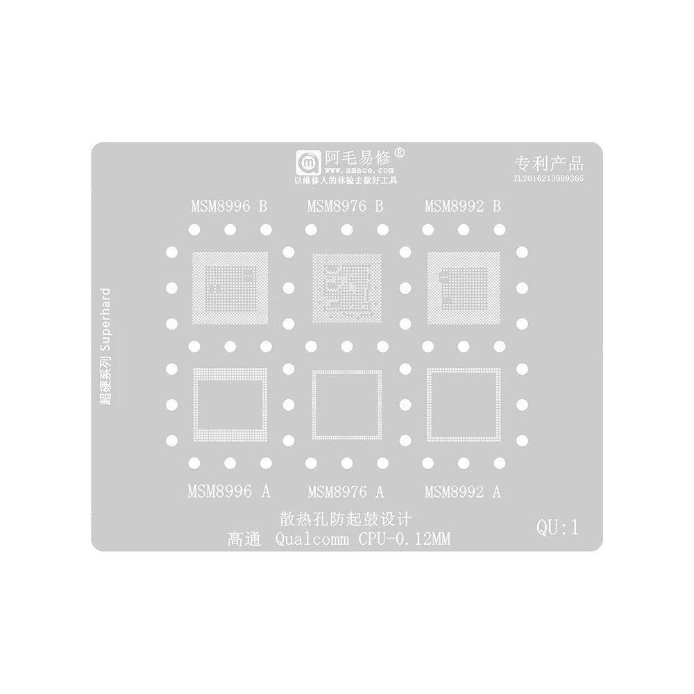 Amaoe BGA-net til CPU Qualcomm QU1-8 Serien