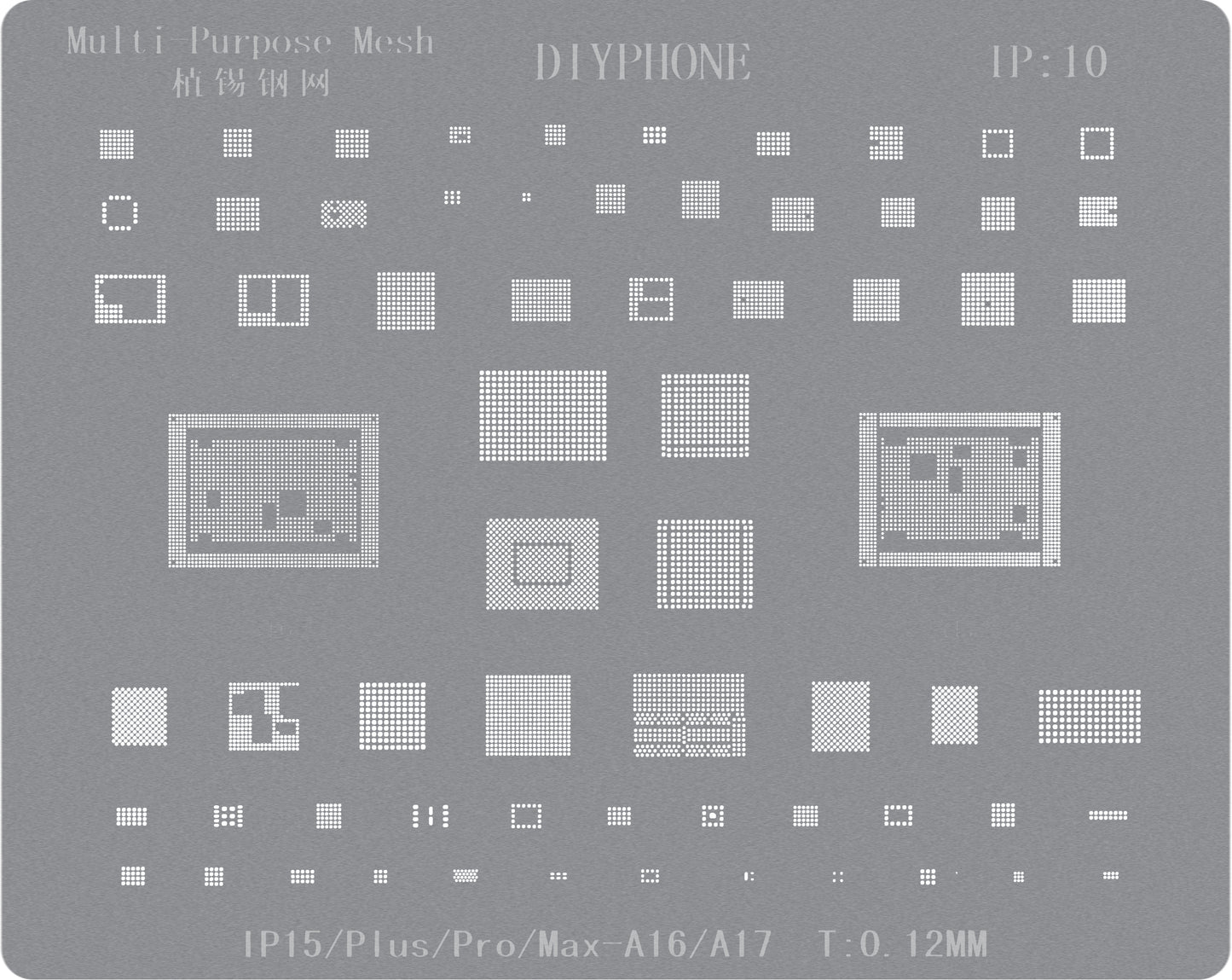 BGA-skabelon DIYPhone til Apple iPhone 15-serien