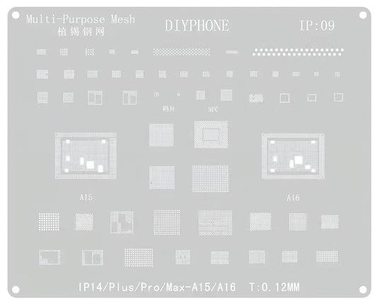 BGA-skabelon DIYPhone til Apple iPhone 14-serien