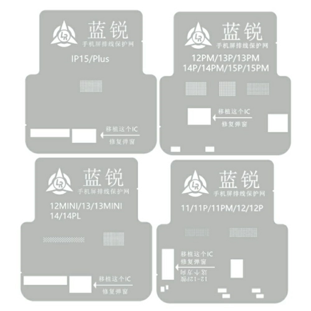 BGA-net Lanrui til Apple iPhone 11 - 15 Serien