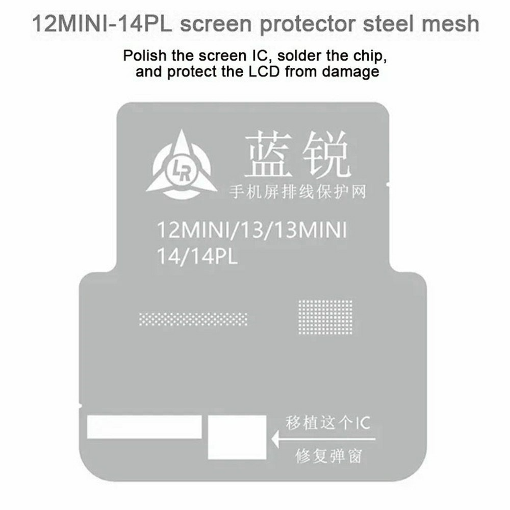 BGA-net Lanrui til Apple iPhone 11 - 15 Serien