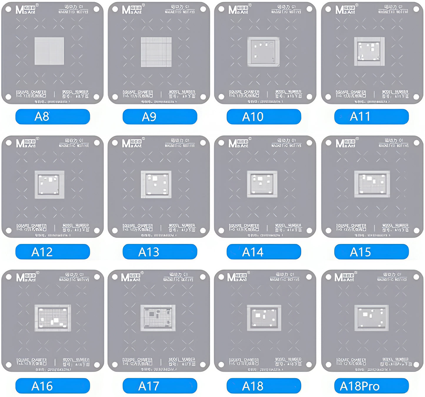 BGA MaAnt skabelon til Apple iPhone 6 - 16 Pro Max, CPU