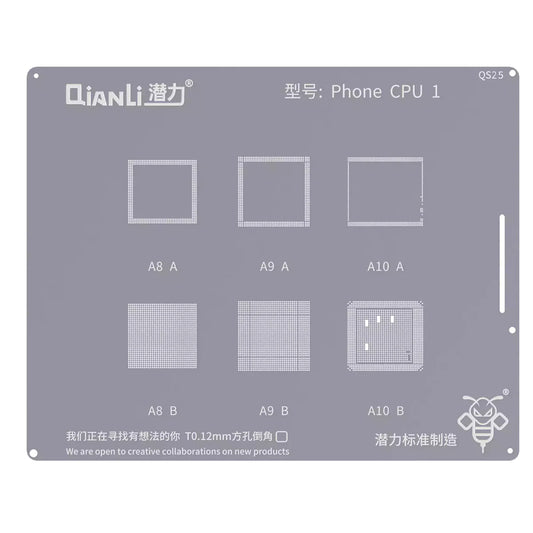 BGA-skabelon QIANLI QS25 til Apple iPhone-serien, CPU1