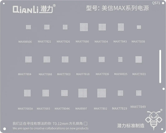 BGA-net QIANLI QS71 til Mxim Max-serien