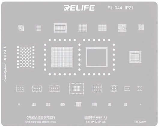BGA-maske Relife RL-044 til Apple iPhone 6 - 17 Series, CPU