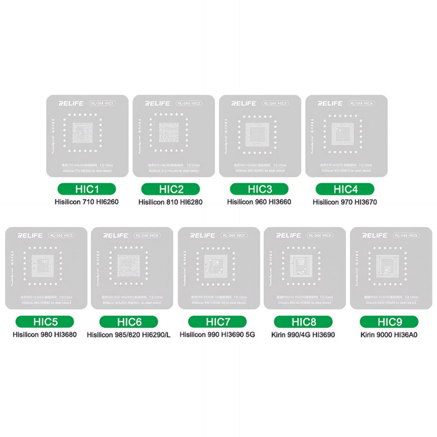 BGA-skabelon Relife RL-044 til Android CPU
