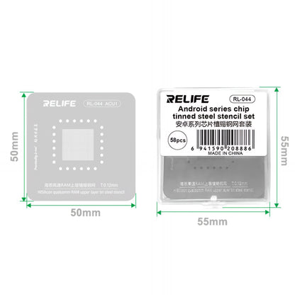 BGA-skabelon Relife RL-044 til Android CPU