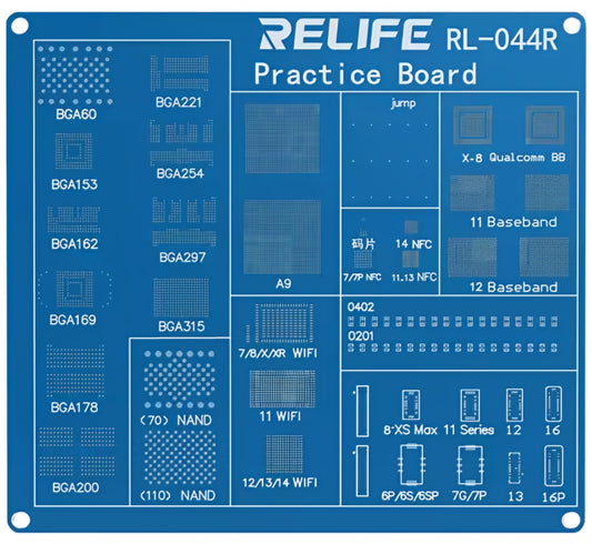 BGA-øvelsesplade Relife RL-044R til Apple iPhone-serien