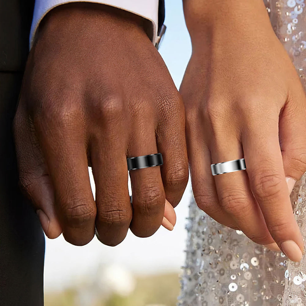 Smart Ring Techsuit R6, Størrelse 8, Sort