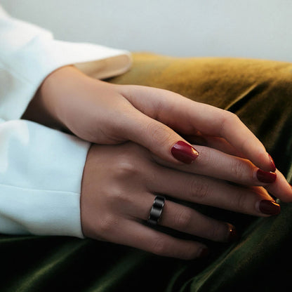 Smart Ring Techsuit R6, Størrelse 8, Sort