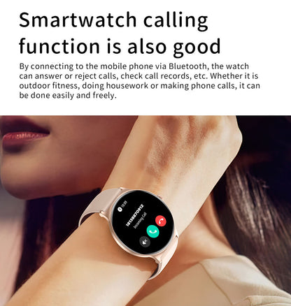 Smartwatch Blavec M01 Vesta Call, Lyserød Guld