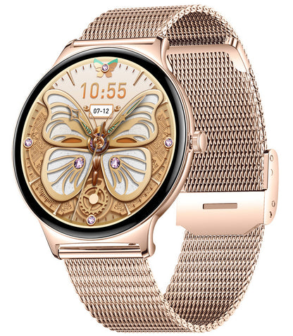 Smartwatch Blavec M01 Vesta Call, Lyserød Guld