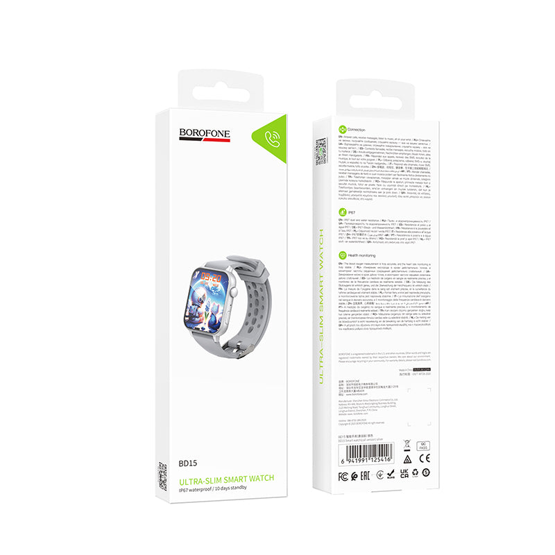 Smartwatch Borofone BD15 Call, Sølv