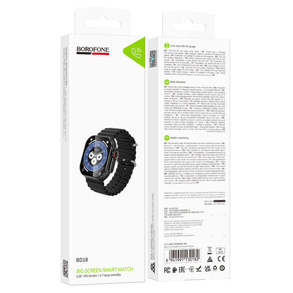 Borofone BD18-smartwatch, sort 