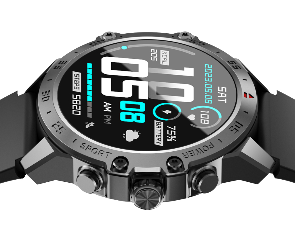 Smartwatch BWOO WA-08, Sort