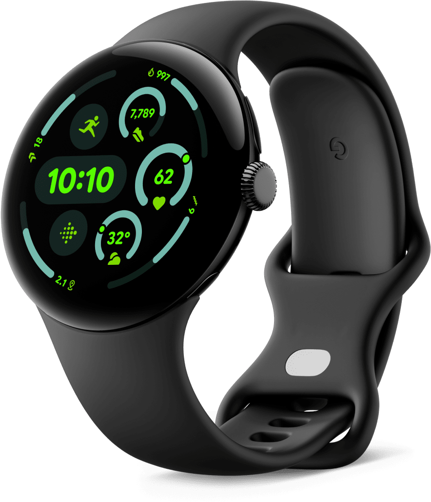 Smartwatch Google Pixel Watch 3, 45mm, Sort GA05785-DE