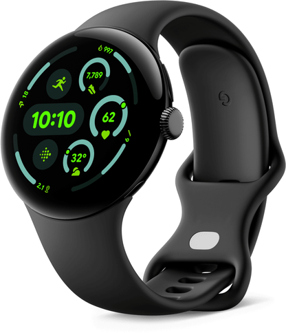 Smartwatch Google Pixel Watch 3, 45mm, Sort GA05785-DE