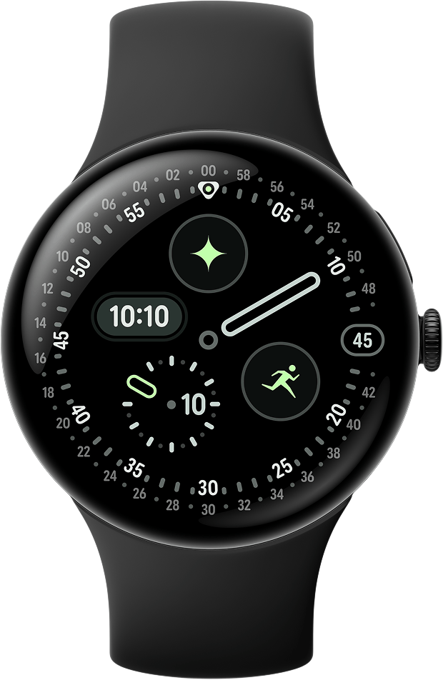 Smartwatch Google Pixel Watch 4, 45mm, Wi-Fi, Sort GA09962-EU