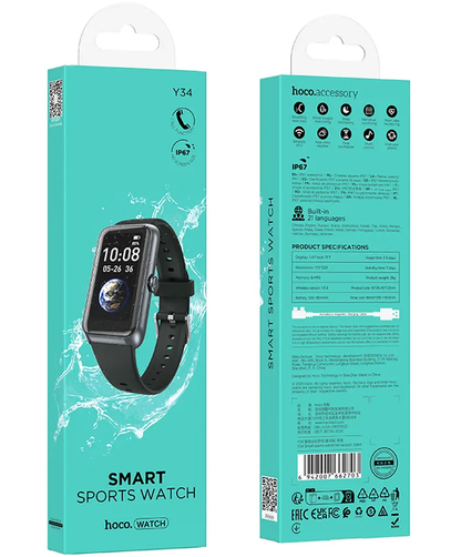 Smartwatch HOCO Y34 Call, Sort