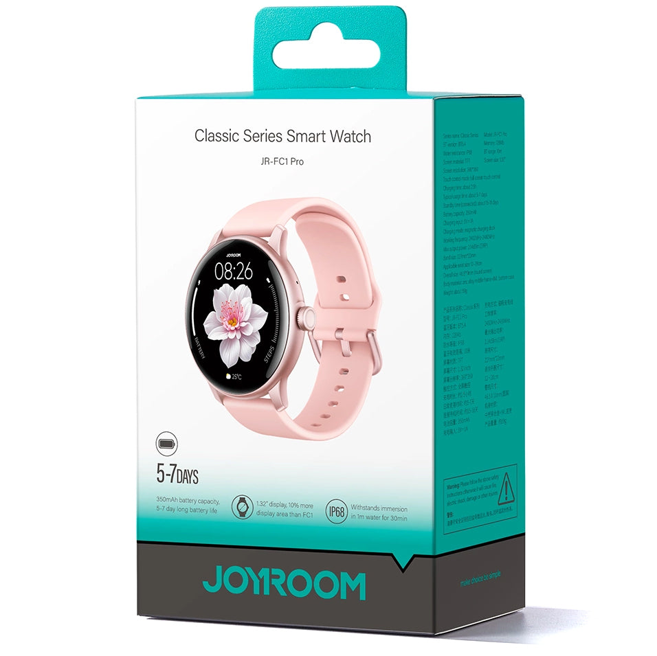 Smartwatch Joyroom JR-FC1 Pro Call, Pink