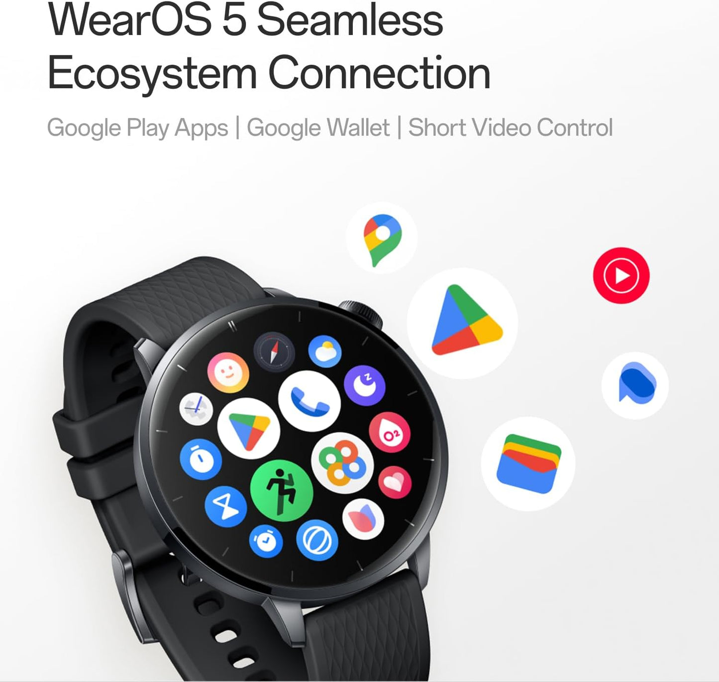 Smartwatch OnePlus Watch 3, 43mm, Sort 5491100421