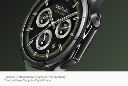Smartwatch OnePlus Watch 3, 46mm, Grøn, Genforseglet 5491100341