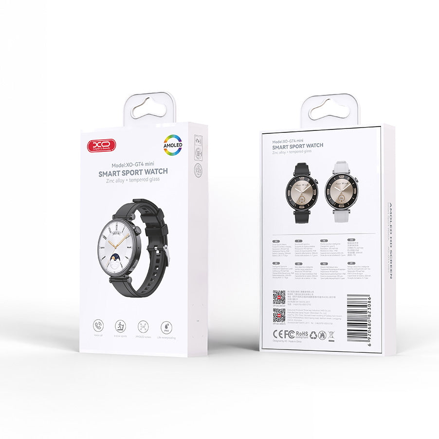 Smartwatch XO Design GT4 Mini, Sort
