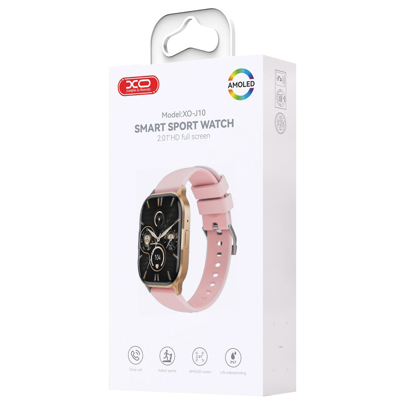 Smartwatch XO Design J10, Gylden Rosa