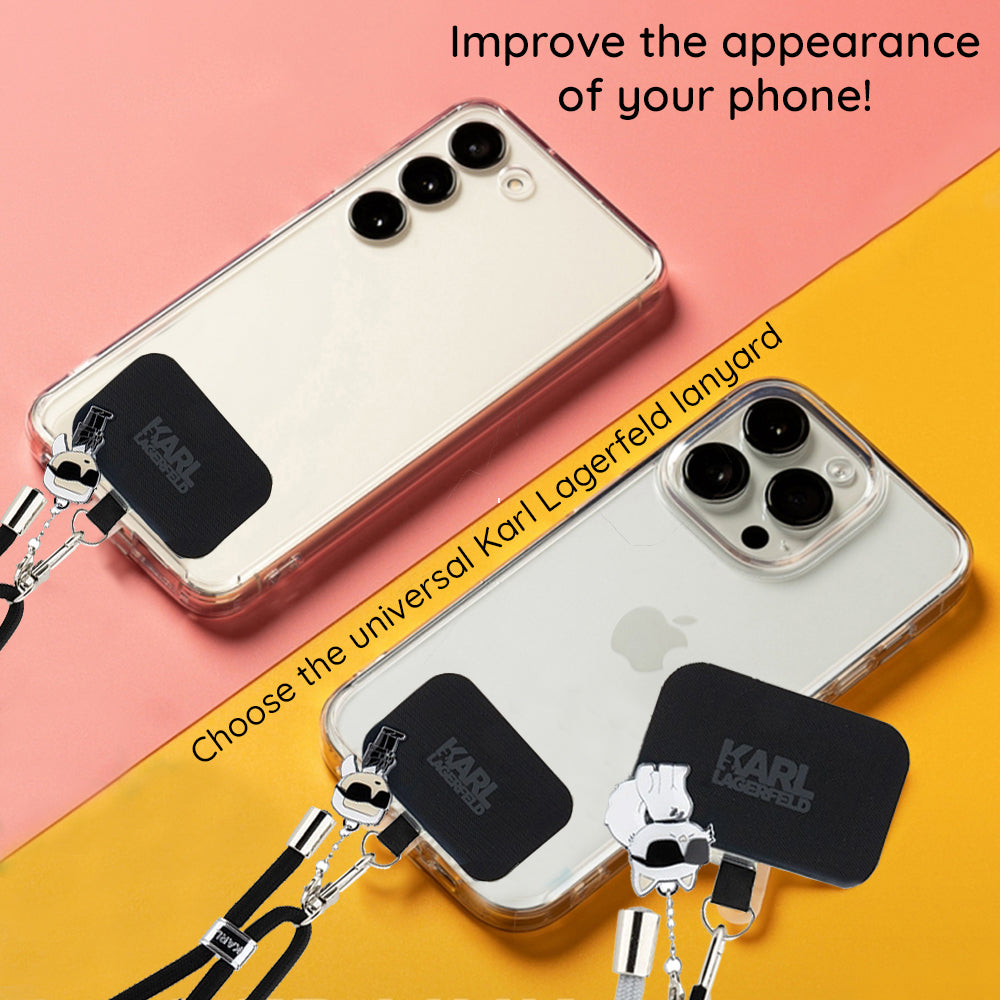 Karl Lagerfeld Choupette Phone Lanyard, Grey