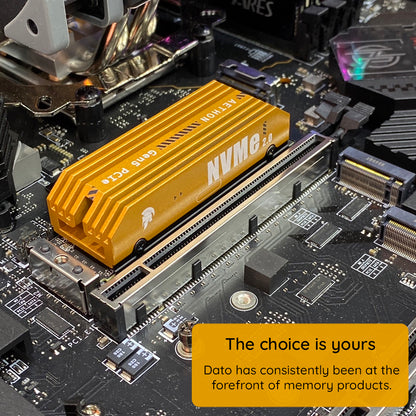 Solid State Drive (SSD) Dato Ares Aethon, NVME M.2, PCIe Gen5x4, 1TB, Sort ARSAT-1TB