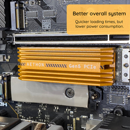 Solid State Drive (SSD) Dato Ares Aethon, NVME M.2, PCIe Gen5x4, 1TB, Sort ARSAT-1TB