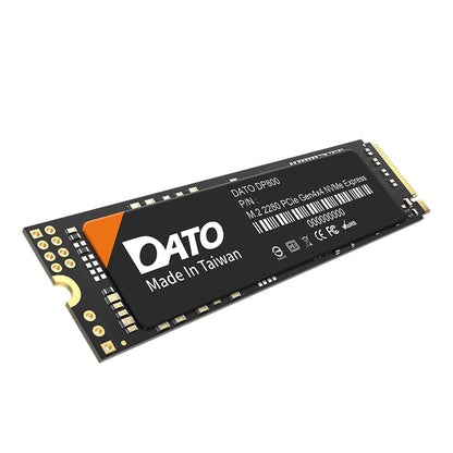 Solid State Drive (SSD) Dato DP800, NVME M.2 2280, PCIe, 512GB, Sort DP800SSD-512GB