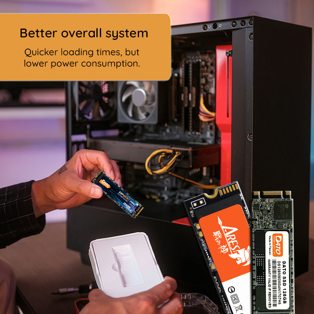 Solid State Drive (SSD) Dato DP800, NVME M.2 2280, PCIe, 512GB, Sort DP800SSD-512GB