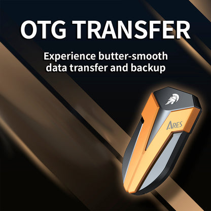 Solid State Drive (SSD Ekstern) Dato Ares Amber Shield, 500GB, Sort ARSASE-500GB