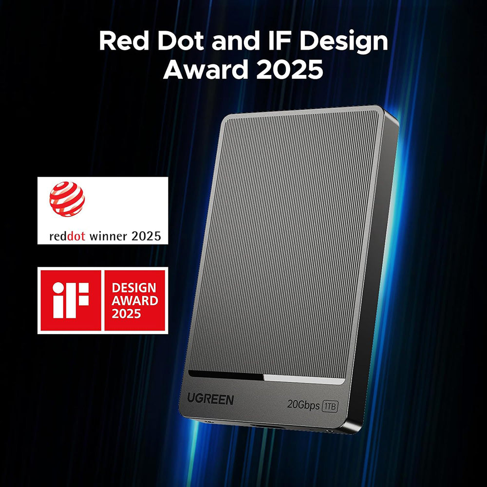 Solid State Drive (Ekstern SSD) UGREEN 35270, 1TB, Grå