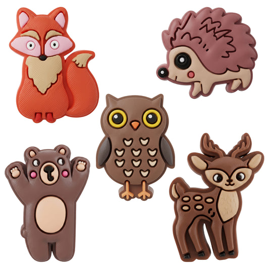 3D OEM Forest Sticker til Telefon-/Tabletcover, Sæt med 5 stk., Multifarvet