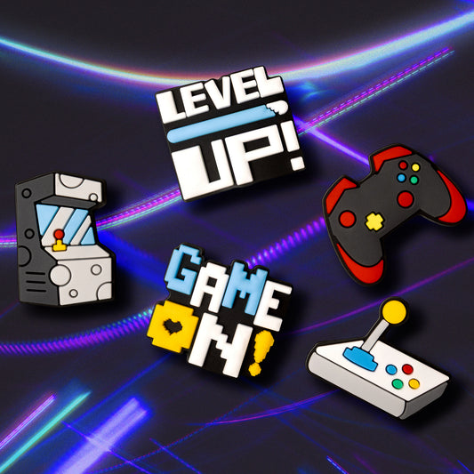 3D OEM GameOn Sticker til Telefon-/Tabletcover, Sæt med 5 stk., Multifarvet